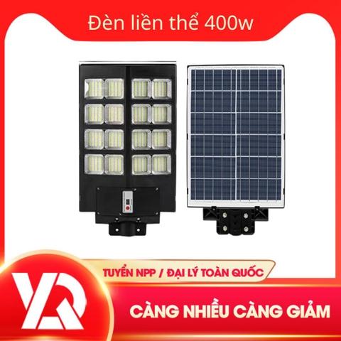 Đèn đường liền thể đôi năng lượng mặt trời 400W