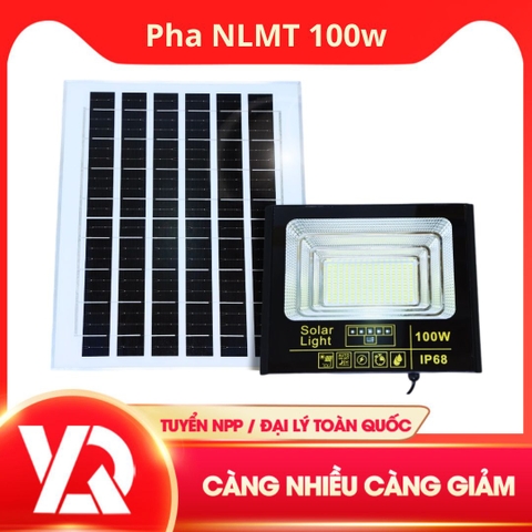 Đèn Pha Năng Lượng Mặt Trời 100w