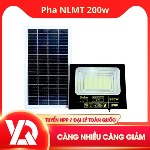 Đèn Pha Năng Lượng Mặt Trời 200w
