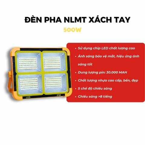 Đèn Cầm Tay Năng Lượng Mặt Trời 4 Khoang