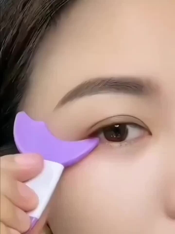 Trang Điểm Mắt Stencils Mẫu Bút Kẻ Mắt Chuyên Nghiệp Bản Mẫu Silicon Có Thể Tái Sử Dụng Mascara Viền Phụ Trợ Bách Ngăn
