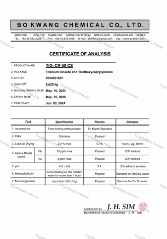 Tio2 bật tông không lộ vân kem -gốc dầu (CR 50 AS)