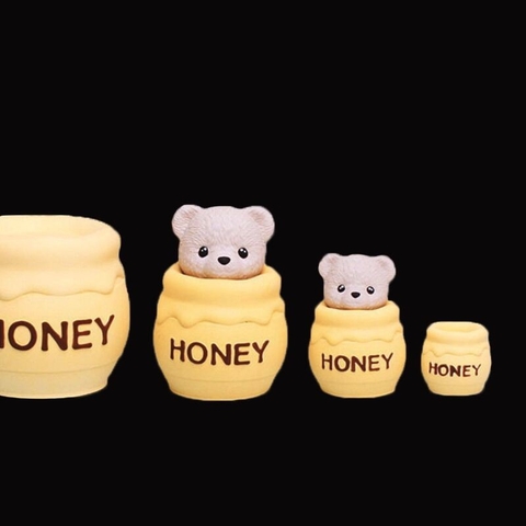 khuôn silicone hủ +đầu gấu nến thơm trang trí