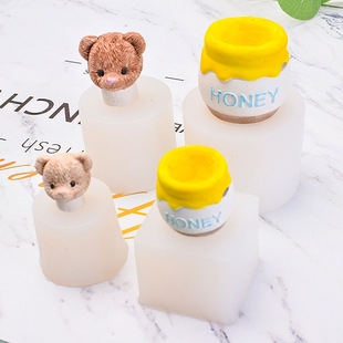 khuôn silicone hủ +đầu gấu nến thơm trang trí