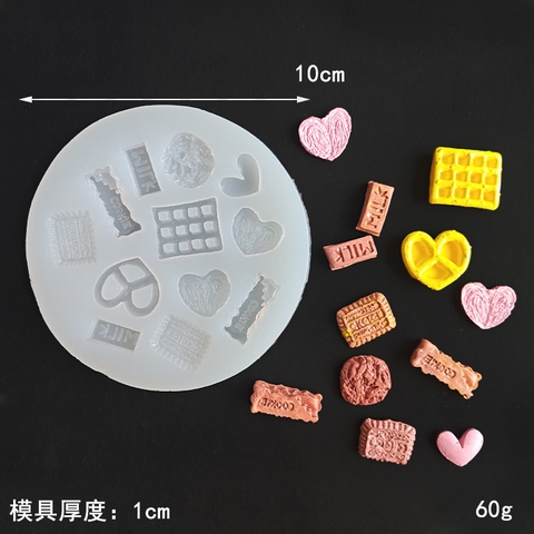 Khuôn silicon hình trái tim ngôi sao hình tròn ngũ cốc DIY Khuôn nến thơm trang trí bánh Donut