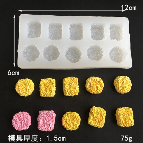 Khuôn silicon hình trái tim ngôi sao hình tròn ngũ cốc DIY Khuôn nến thơm trang trí bánh Donut