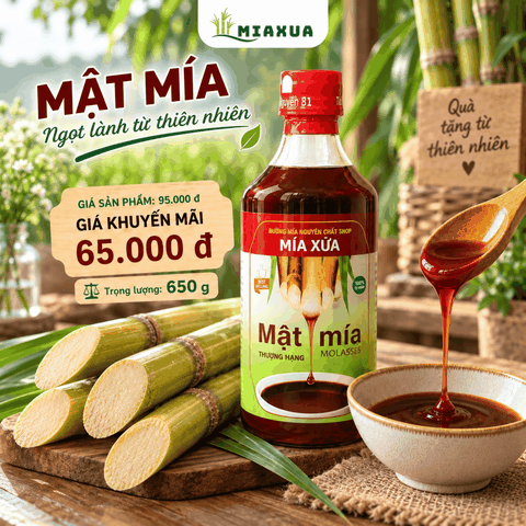Mật Mía Nguyên Chất Mía Xưa 500ml