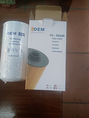 LỌC TINH DX300/SK200/300-8 P502466 FC55240 JS1070 ST20737 FC2001 OEM HD XỊN