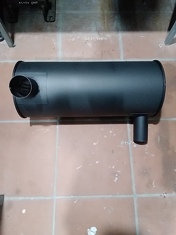 BẦU GIẢM THANH PC300-6 Ø290-685 2 ĐẦU NẰM TRÊN THÂN
