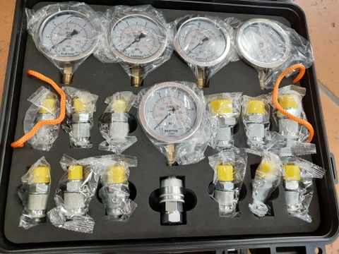 BỘ ĐỒNG HỒ ĐO ÁP - 5 ĐỒNG HỒ + 4 DÂY TEST + ĐẦU + T - XP