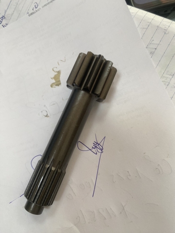 TRỤC LÁP DC DH55 R55 10R*14T*110 PHI 20 TM