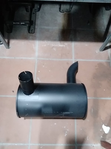 BẦU GIẢM THANH PC200-7 Ø290 H525 2 2 ĐẦU TRÊN THÂN - Ô VÀO NGẮN 15cm