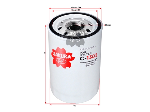 LỌC NHỚT C1303 ST17213 CX213 DX140 (35*105) SAKURA