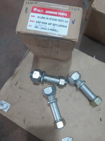Bu lông ticke bánh trước xe nâng KOMATSU đời 8-14-D20/18*L107