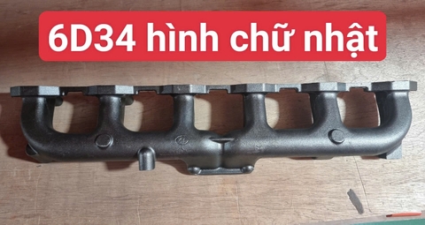CỔ XẢ 6D34 = 6D31 ĐỜI CỔ TURBO CHỮ NHẬT TÂM 45*88
