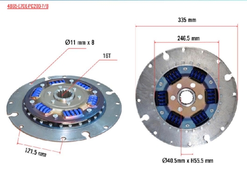 ĐĨA CÔN / ĐĨA GIẢM GIẬT PC200-7/8 16T*D335 - OEM