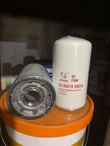 LỌC NHỚT JS2165 C5002 FJ3217 P550371 65.05510-5032 Nhớt DX150/220/225 - JESON