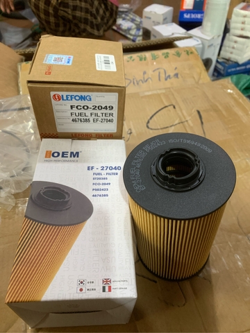 LỌC NHIÊN LIỆU SK200-8 EF2701/P502463/EF27040 ST20385/CX385/P502463 LỌC GIẤY = MÃ HH2986  NHƯNG NGẮN HƠN  - LEFONG/OEM