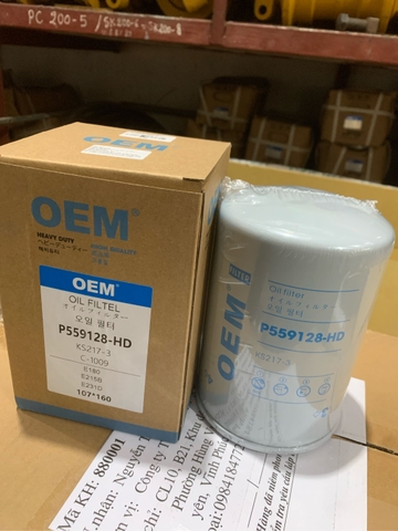 LỌC NHỚT P559128 = ST10712 C1009 4296675 OEM-HD XỊN