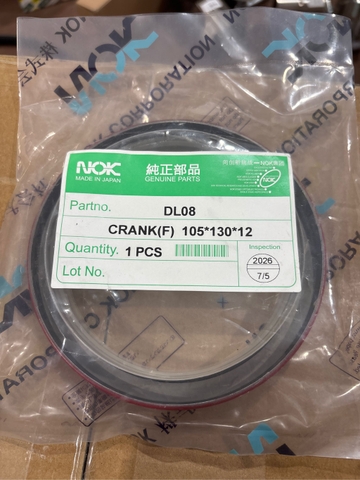 PHỚT ĐẦU DL08 DX300 105*130*12 CÓ DẠ / KO LÒ XO NT