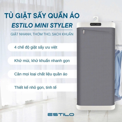 Tủ Giặt Chăm Sóc Quần Áo Estilo