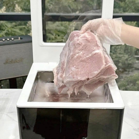 Máy rửa thực phẩm sóng siêu âm UV Hurom UC-BO1FWH diệt khuẩn 99.9%