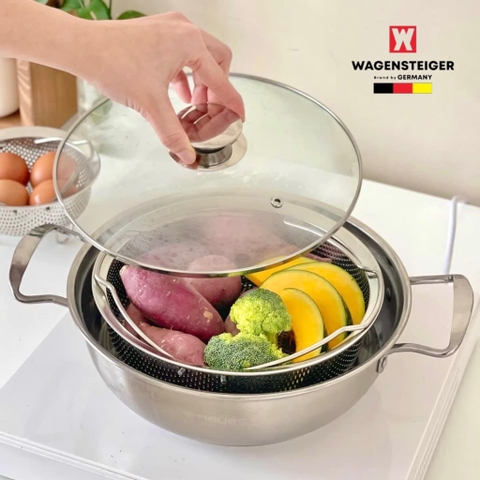 Punching Steamer 22cm Wagensteiger – rổ hấp đồ ăn đa năng