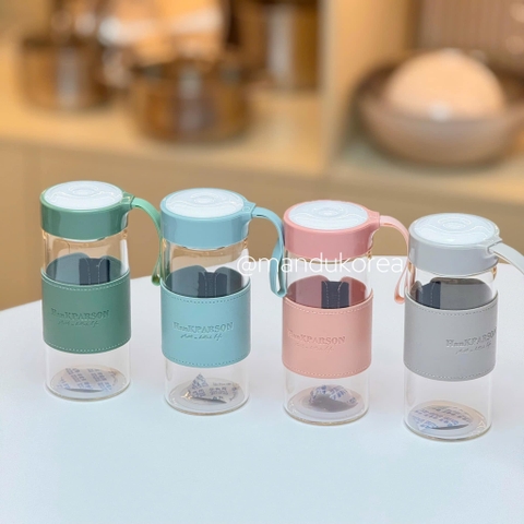 Bình thủy tinh cao cấp Hankparson 480ml 4 màu