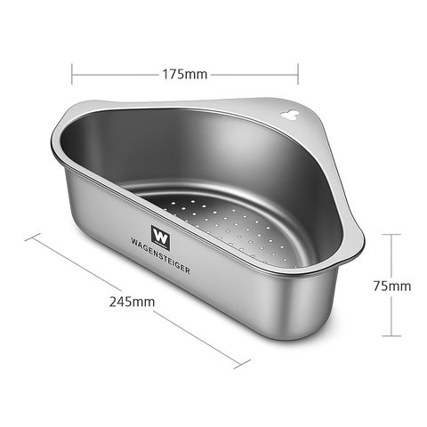 Rổ lọc treo góc bồn rửa bát Wagensteiger kích thước
