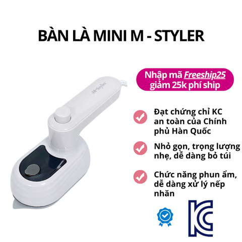 Bàn là phun ẩm mini M - Styler Hàn Quốc