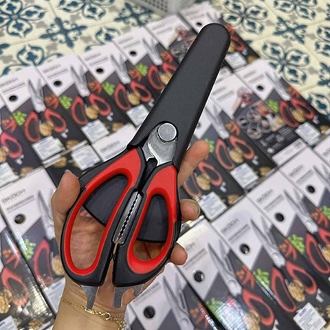 Kéo đa năng màu đỏ đen