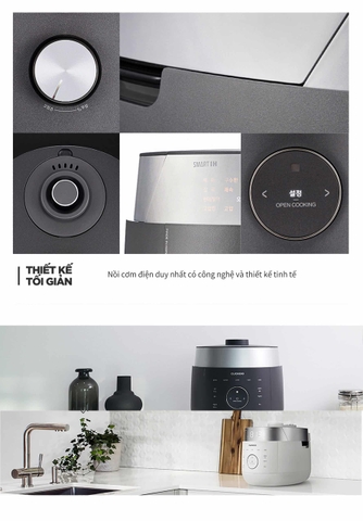 Nồi cơm điện cao tần áp suất kép Cuckoo LHTR 1.08L và 1.8L