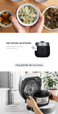 Nồi cơm Cuckoo LHTR1010FD màu xám 1.8L