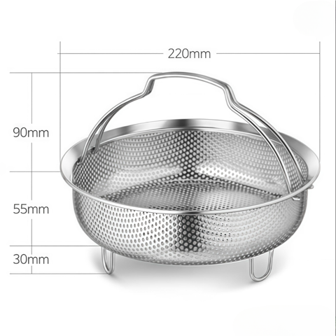 Rổ hấp nướng 22cm Wagensteiger kích thước