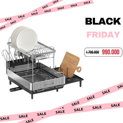 Giá úp bát đĩa 2 tầng Perfection by M