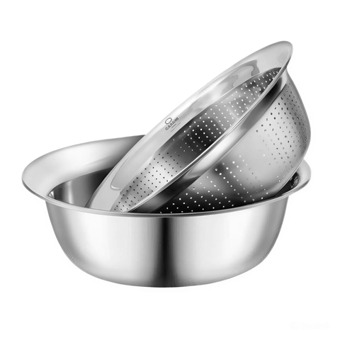 Bộ rổ chậu inox Casani Mega Bowl 40cm