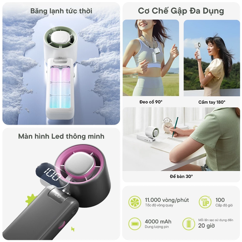 Quạt tích điện cầm tay Innofan