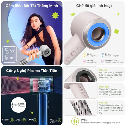 Máy sấy tóc tốc độ cao InnoCare Plasma