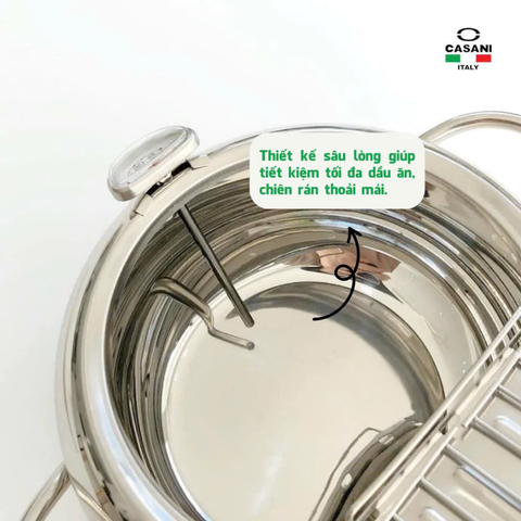 Nồi chiên ngập dầu Casani 2.2L
