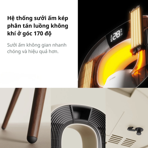 Máy sưởi gốm 4in1 Sothing công suất 3000W