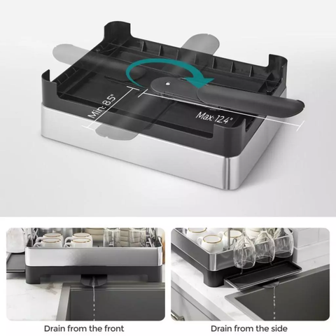 Giá úp bát 2 tầng Perfection by M thoát nước 360 độ