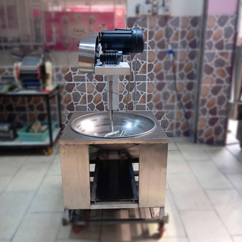 Máy Sên Nhân, Chảo Xào Nhân Làm Bánh 1/2HP 220V Đốt Bằng GAS PVN9250