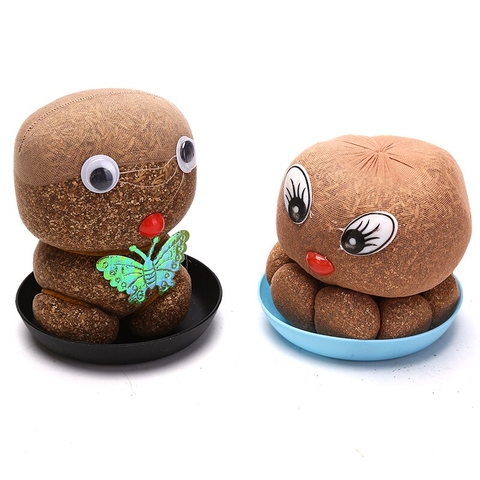 Búp Bê Đầu Hoa Cỏ Dễ Thương Trang Trí Phòng Bàn Làm Việc PVN3366