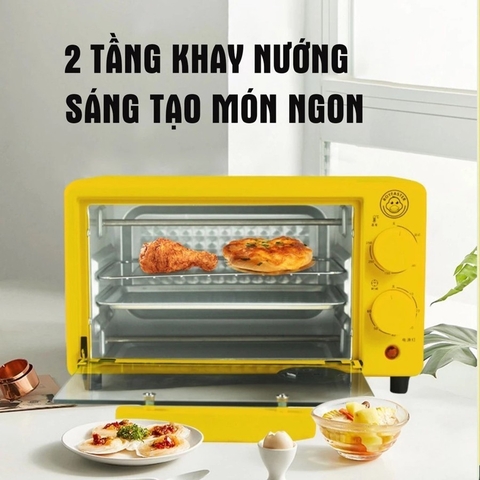 🔥 LÒ NƯỚNG MINI CON VỊT VÀNG JOYOUNG LINE FRIENDS 12L – NHỎ XINH, NƯỚNG CỰC ĐỈNH 🔥