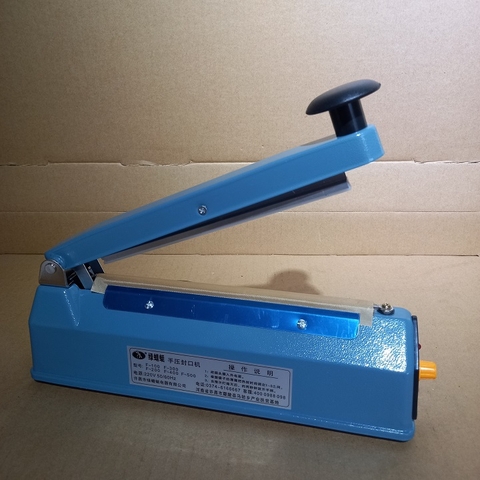 {Đủ Mẫu} Máy Hàn Miệng Túi Nilon [Vỏ Sắt ] Túi Zip Dập Tay Để Bảo Quản Thực Phẩm, Bọc Sản Phẩm Bán Hàng, Cắt Màng Co [Bảo Hành 3 Tháng]