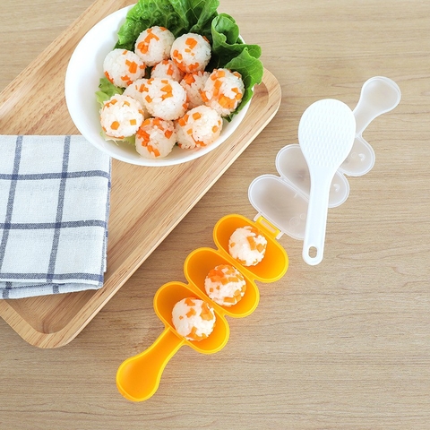 {Đủ Mẫu} Bộ Khuôn Cơm Nắm Nhật Bản Khuôn Sushi Tiện Dụng Cho Nhà Bếp