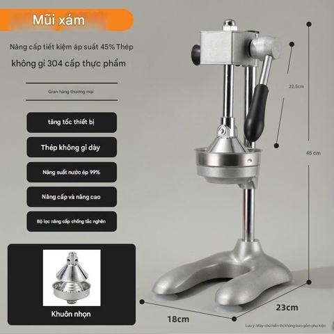 Máy Ép Trái Cây QX-001 Thủ Công Bằng Tay – Thép Không Gỉ – Dùng Cho Cam, Chanh, Bưởi PVN8292
