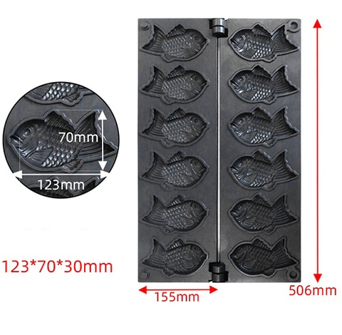 {Đủ Mẫu} Xài Điện 3000W & Xài Gas Máy Nướng Bánh Đường Phố 38x38x26cm Waffle Maker Electric