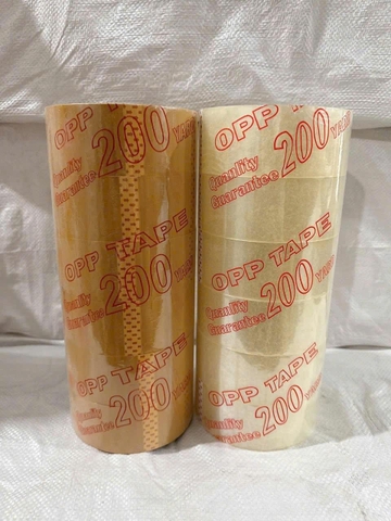 1 Cây 6 Cuộn Băng Keo Trong/Đục Tầm 2 Kg 300 Yard Lõi Mỏng