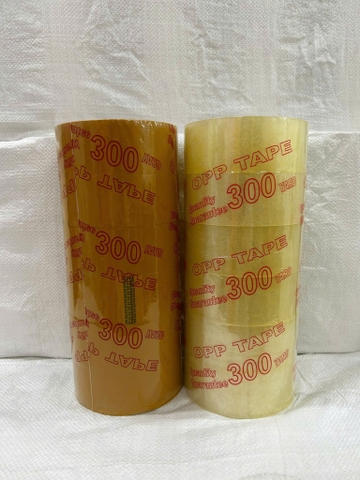 1 Cây 6 Cuộn Băng Keo Trong/Đục Tầm 2 Kg 300 Yard Lõi Mỏng